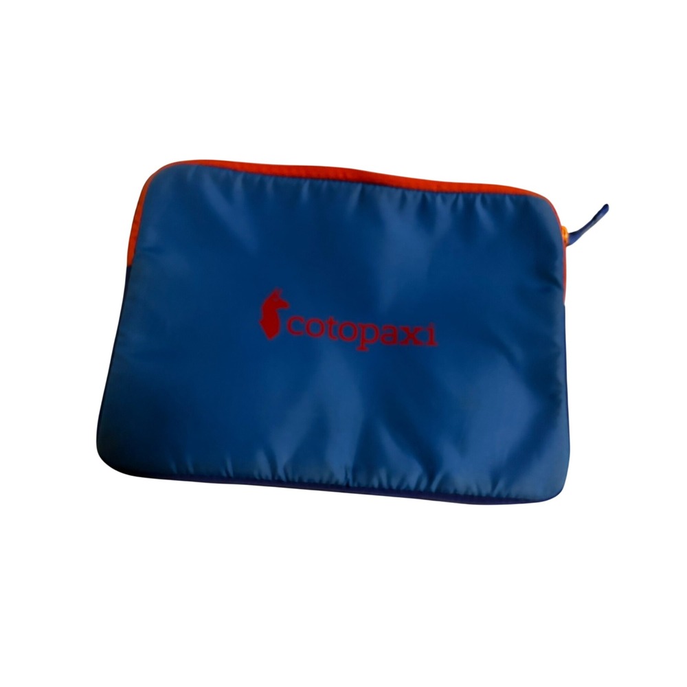 Cotopaxi Laptop Sleeve Colorblock Blue Green Padded Zipper Case 13 inch Tech